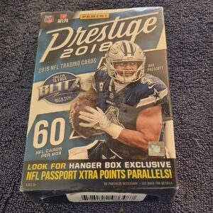 Panini Prestige 2018 NFL Trading Cards Box - Blue and White